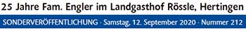 25 Jahre Fam. Engler im Rössle, Hertingen